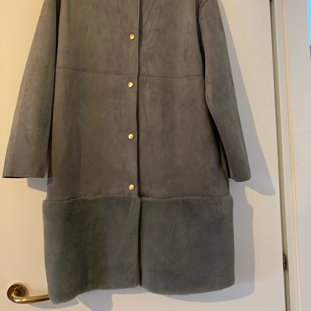 Winter coat with faux fur